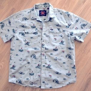 L Howler Bros Short Sleeved Snap Shirt
